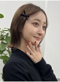 ボブディオリーブベージュ髪質改善縮毛矯正フェイスレイヤー