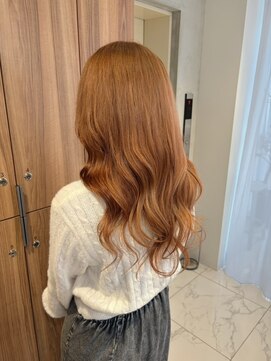 ガリカ 博多(Gallica) <ゲスト>ケアブリーチでコーラルベージュ