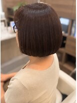 ヘアアトリエ ナイン(hair atelier nine)&nbsp;ダークパープル/ナチュラルショート/ミルクブラウン/夏/福島市