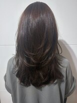カミラボ(KAMI LABO) レイヤーカット グレージュカラー ハッシュカット ロング