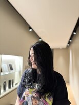 レイキョウト(Ray Kyoto) 暗髪でも透明感。ブルーブラック×顔まわりレイヤー