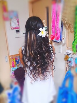 クレイジービッチ(CLAY G BITCH) 【￥400~】仙台エクステ 他店様で編んだエクステ 太めメッシュ