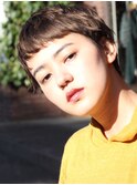 ブリティッシュ風オン眉小顔ショート★