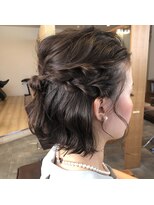 ティア ヘアデザイン(Theia hair design)&nbsp;ショートボブ×ハーフアップ