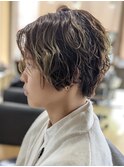 ショートウェーブ　コスメパーマ