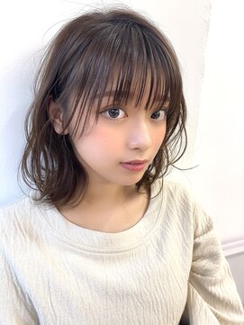 ハニーシブヤ(HONEY shibuya) 顔まわり小顔ミディ×デジタルパーマ（徳永　りえこ）