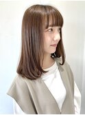 【FOLK】似合わせカットで小顔に♪前髪アリツヤツヤミディアム☆