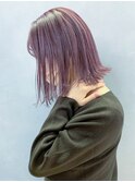ピンクカラー_アースカラーくびれヘアツートンカラー_ba363132