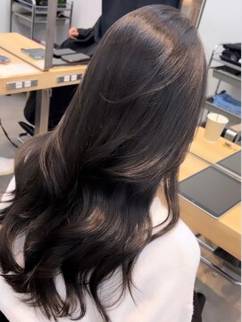 ノク(nok) まろみグレージュ_グレージュカラーココアベージュボブウルフ