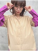 プラムピンク/イヤリングカラー/インナーカラー/センター南