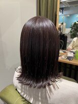 ムーン(moon)&nbsp;#チェリーブラウン #フェミニンロング #ダークアッシュ