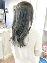 キャアリー(Caary)&nbsp;福山市美容室Caary人気イルミナカラー　オリーブアッシュ