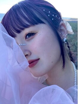 ピエスヘア(PIE'CE HAIR)の写真/大切な1日はヘアだけでなくメイクも完璧に◆bridal & studioヘアメイク経験1000人以上の実力派も♪