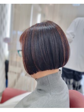 クオリス 赤塚店(QUALIS) 20代30代40代ミニボブショコラアッシュ透明感小顔ブリーチなし