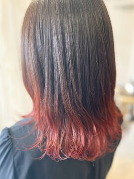 エヌアンドエー せんげん台店(N&A) ☆裾カラー×ピンクレッド☆【せんげん台】