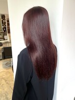 ヘアーアイストゥーレ(HAIR ICI TRE)&nbsp;ブリーチなし！暖色カラーチェリーピンク 担当渡辺聖