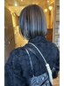 【短時間で縮毛矯正】酸性ストレート&カラー　￥28050