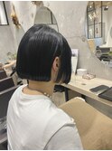 【RYOHEI】切りっぱなしボブ_黒髪ボブ_オルチャンボブ