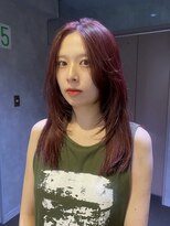 ヨーク(YOKE)&nbsp;【YOKE】暖色/ボルドー/ピンクレッド/wカラー/レイヤーカット