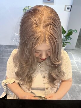 ペレ 栄店(PELE) 前髪/アンブレラカラー/こなれミディ/イメチェン/ウェーブパーマ