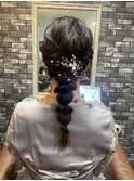 【Lilly新宿】＃編みおろしヘアセット#ヘアアレンジ＃タイトヘア