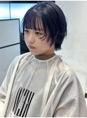 《オオキタ》ネイビーブルー×ショートウルフ