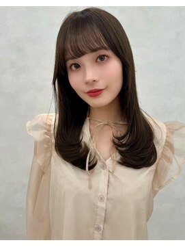 エジョン 幡ヶ谷店(Aejon) イメチェン/似合わせカット/フルバング/レッドブラウン/新宿