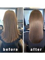 アールサロンプラスキャスパ 自由が丘(Rrsalon+CASPA) 《髪質改善》R.HASエクソソーム水素トリートメント+カラー