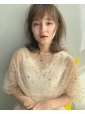 ミディアムレイヤー×ブラウンベージュ