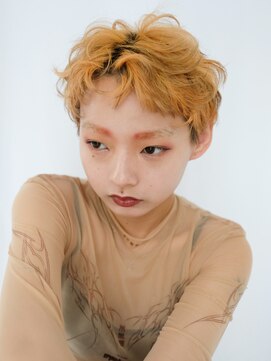 シオン(shion) マロンベージュフェザーショートメルティカラー_F20345