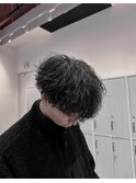 波巻きパーマ