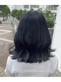 ＃ブルーブラック＃ミディアムヘア