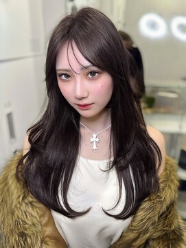 ロンドガーネット 池袋(Lond garnet) イメチェン外ハネボブ美髪ワイドバングレイヤー縮毛矯正/[池袋]