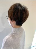 ボリュームシルエット×タイト襟足