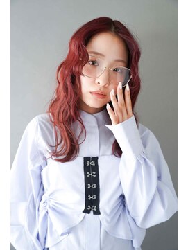 トクテ 高円寺(tokute) くびレイヤーエモージュ前髪モテベージュレイヤーミディ/高円寺