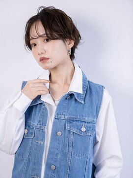 ファルベ(Farbe) くびれ アプリコットオレンジ 夏のヘアアレンジハイライトカラー