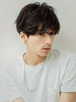 フェザーパーマ/ブルーブラック/スパイキーショート【銀座】