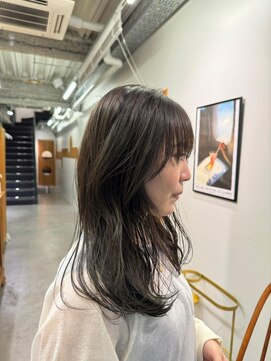 ニール 名古屋 伏見 丸の内(NEELU) 【NEELU_take】オリーブグレージュ×ミディアムレイヤー