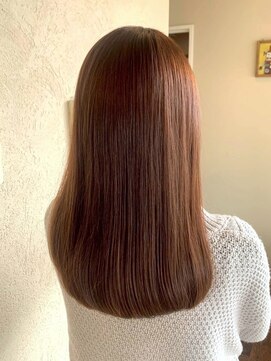 プリモ ココ 鍋島店(Primo coco.) 髪質改善 ブラウンベージュ 20代 30代 ストレート 美髪 ロング