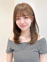 ノエシキカ(noe sikika) くびれヘア/アプリコットオレンジ/ハイライトカラー/栄e22