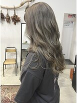 リンダ(LINDA)&nbsp;シアーベージュ/ダブルカラー/ロングヘア[札幌美容室LINDA]
