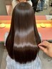 【赤石指名限定】髪質改善縮毛矯正+カット+イノアカラー+内部補修tr
