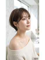 サンドパールス 仙台店(sand PALCE)&nbsp;髪質改善/大人ガーリー/似合わせカット/ショートボブ前髪/仙台