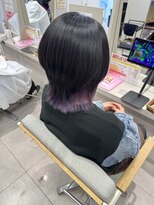 クレーチェ(CRECE)&nbsp;《畑中結衣》ウルフカット/インナーカラー/パープルカラー