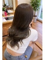 リアン(Lien)&nbsp;シークレットハイライト×オリーブアッシュで赤味抹殺カラー