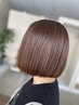メテオ前髪ストレート(縮毛矯正)+リタッチカラー