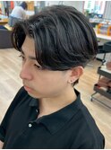 横浜メンズカットメンズパーマニュアンスパーマセンターパート