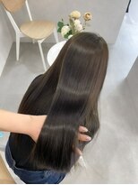 レンテ 千葉(LENTE)&nbsp;オリーブブラウン韓国レイヤーカット顔まわり小顔カット髪質改善