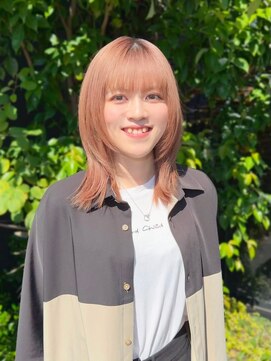 カッツ 駅家店(CUT S) 柔らかピンクベージュ×レイヤーカット