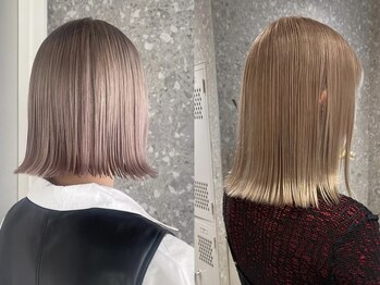 リムレスバイサンク 万代 新潟駅(LIMLESS by cinq)の写真/《ショート》×《ベージュ》のデザインで髪に透明感と軽さを与え、自宅でも再現しやすいヘアデザインに*